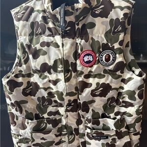 Canada Goose Green and Brown Camo Vest